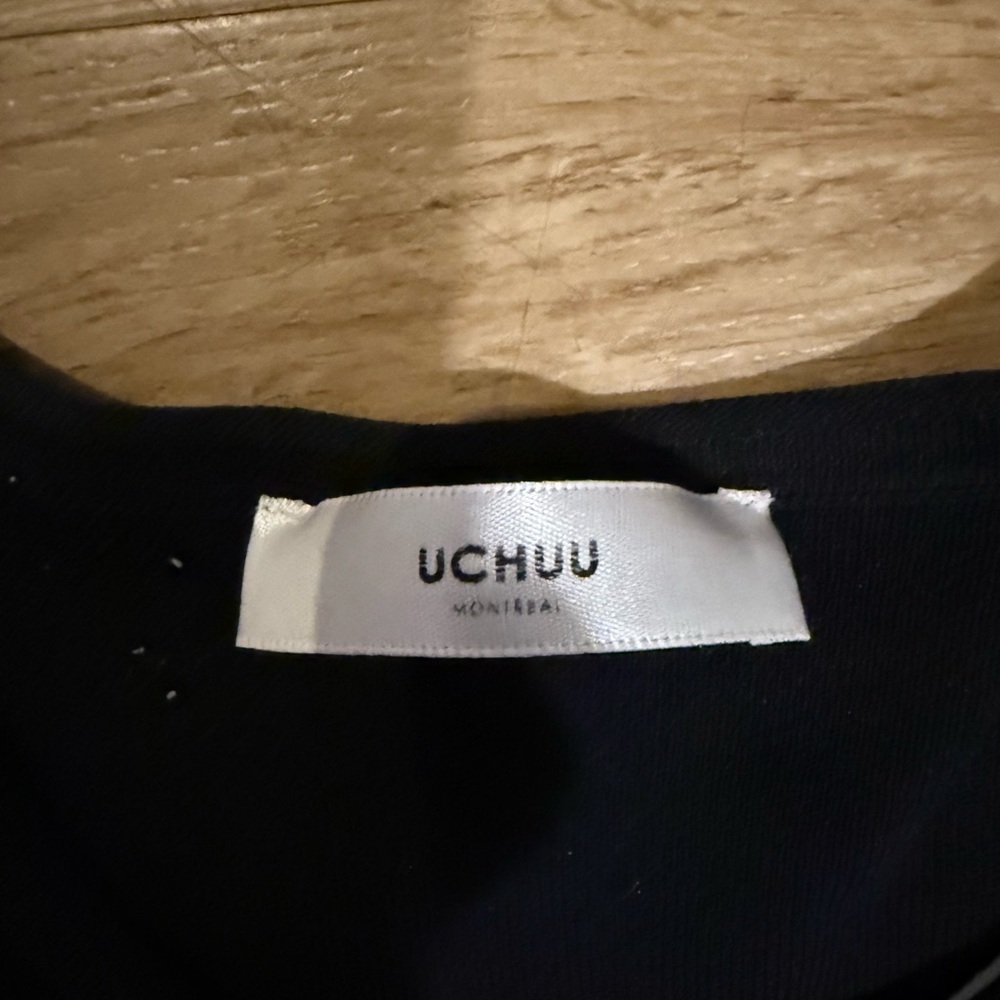 UCHUU - Elegant Black Sleeveless Dress - Picture 3 of 3